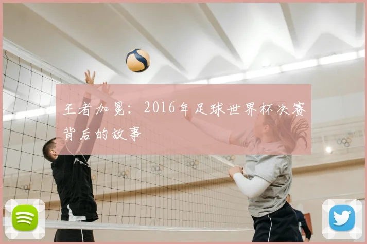 王者加冕：2016年足球世界杯决赛背后的故事